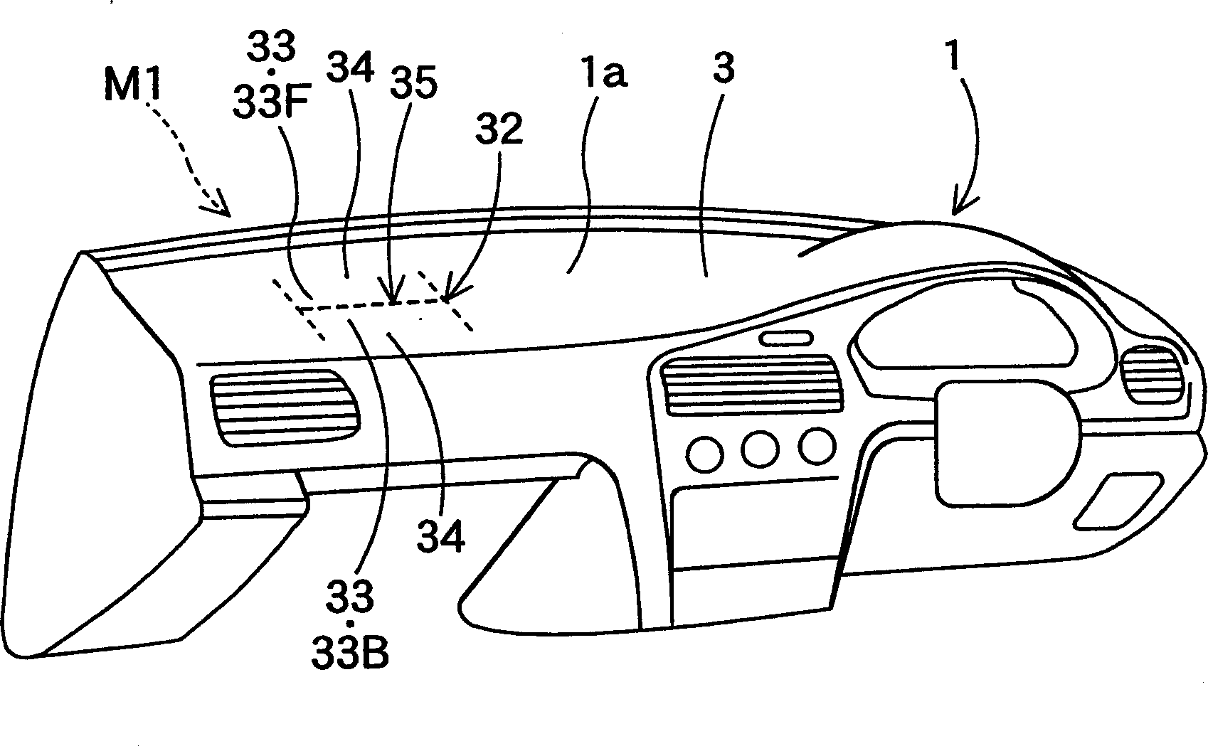 Airbag device for front passenger's seat