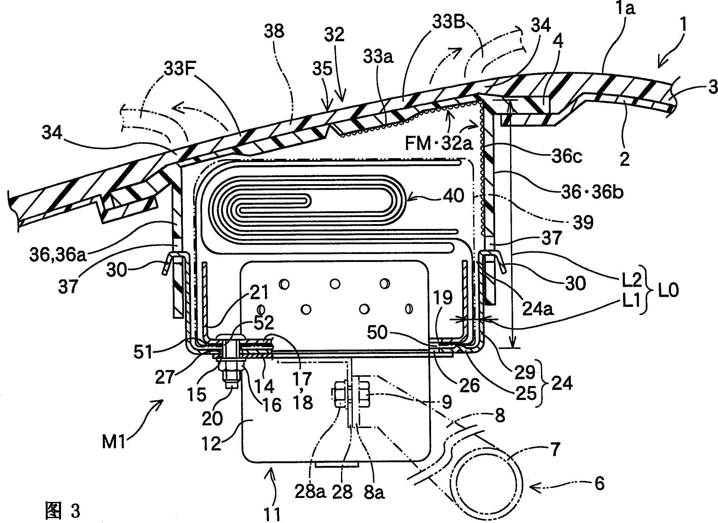 Airbag device for front passenger's seat