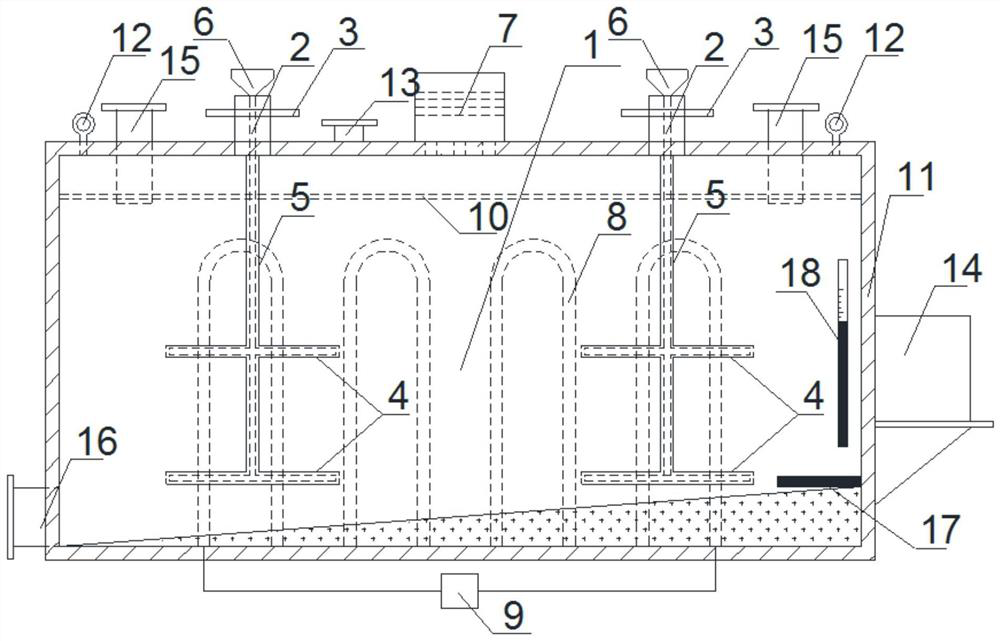 Modified asphalt mixing storage device and method