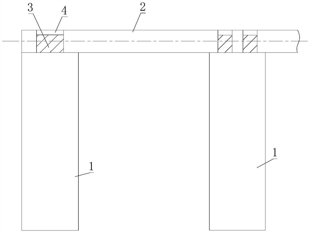 Support pile construction method based on mortise and tenon joint structure