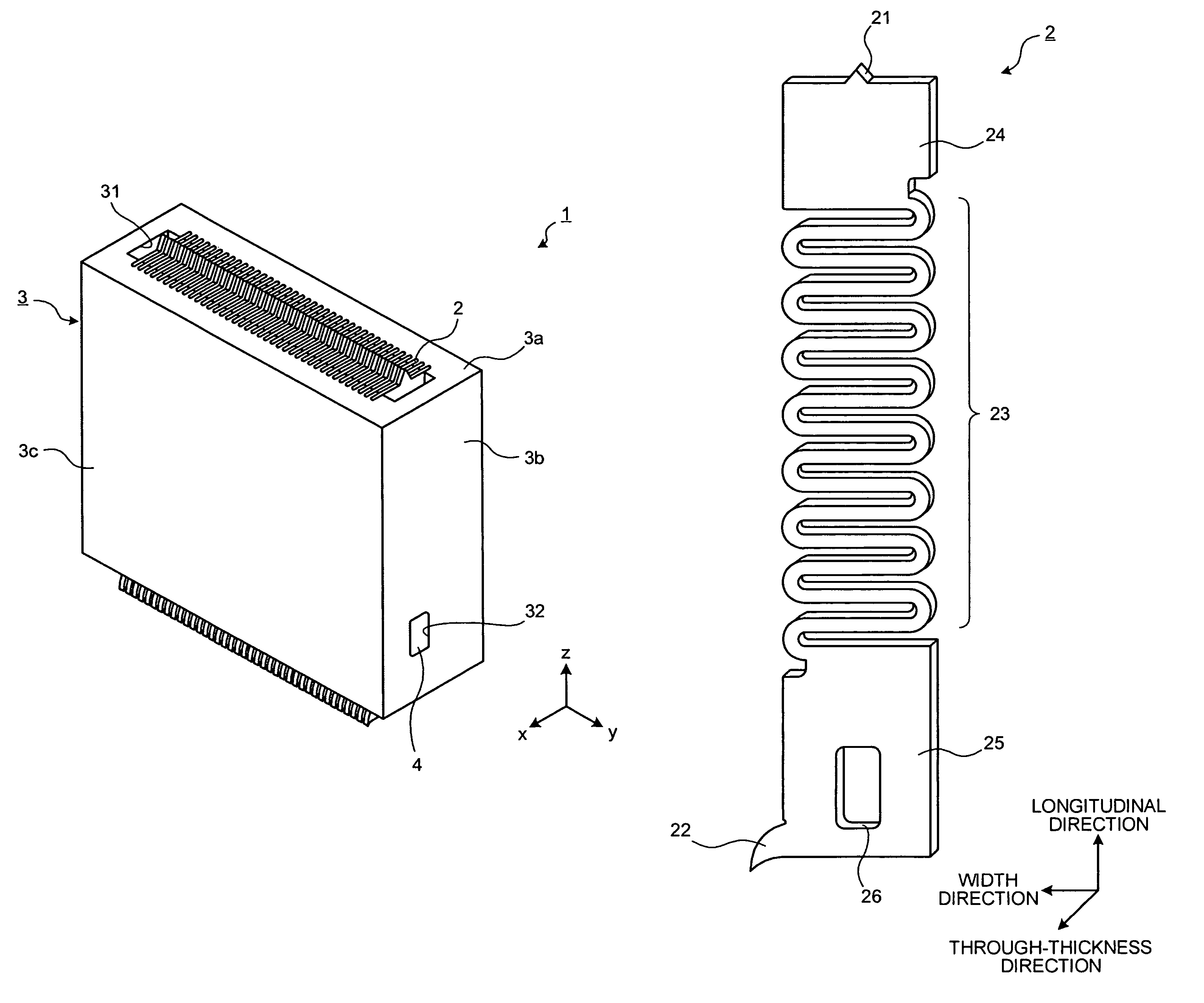 Conductive contact unit and conductive contact