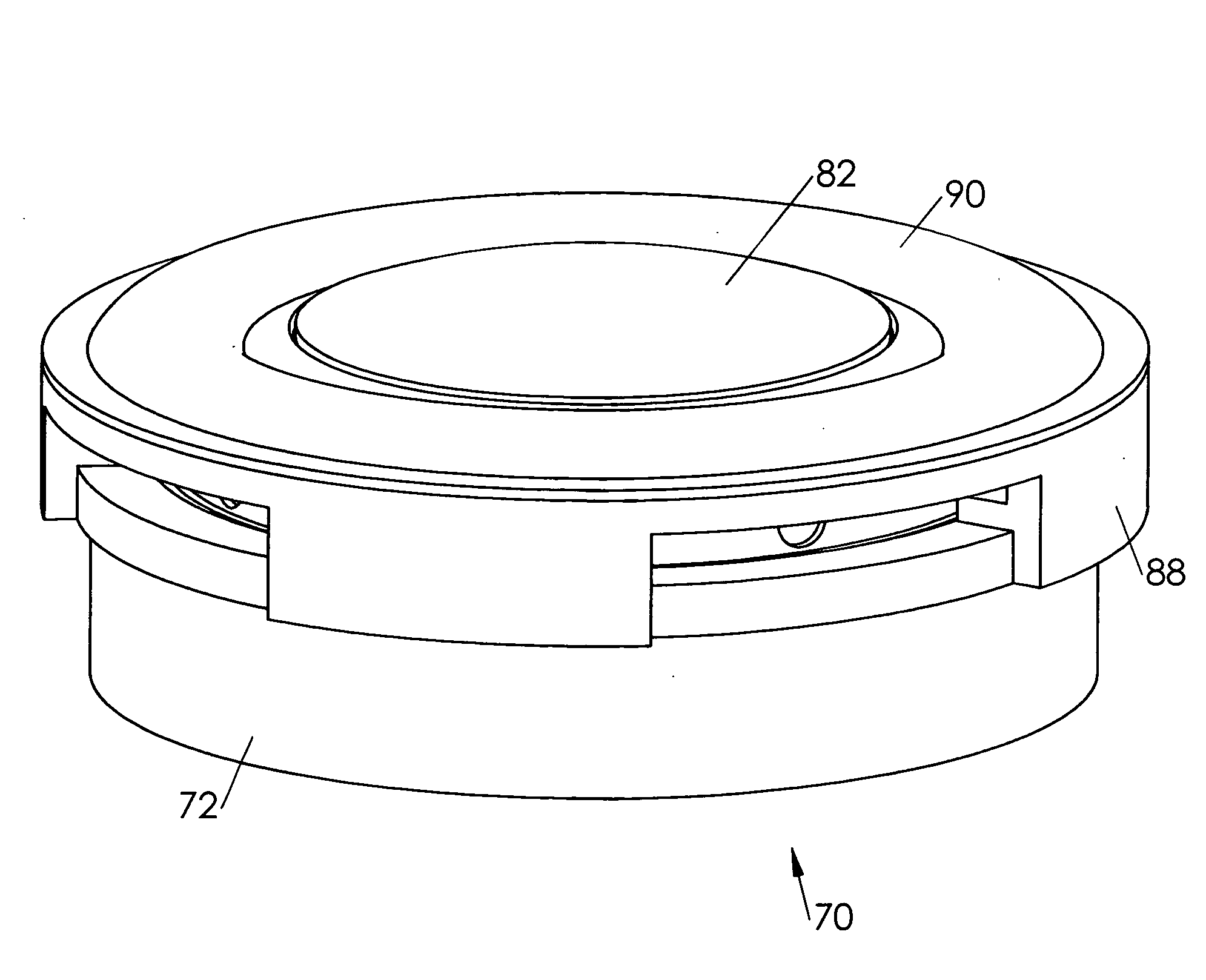 Overlapping surround roll for loudspeaker