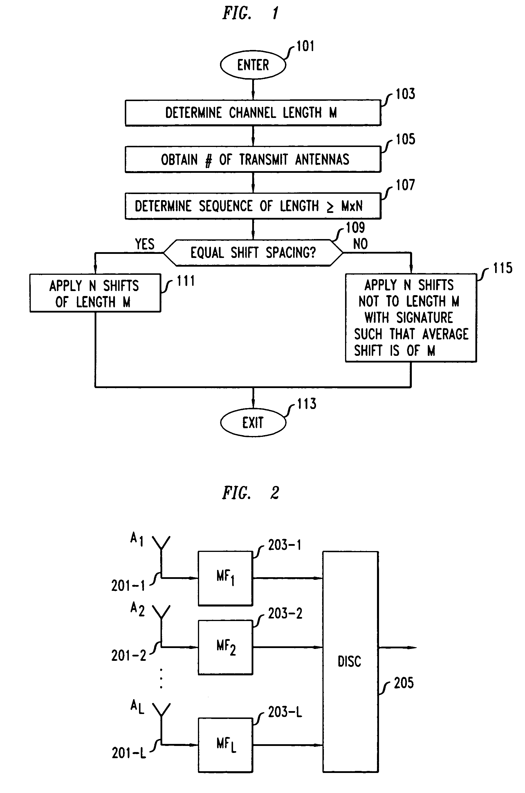 Training and synchronization sequences for wireless systems with multiple transmit and receive antennas used in CDMA or TDMA systems