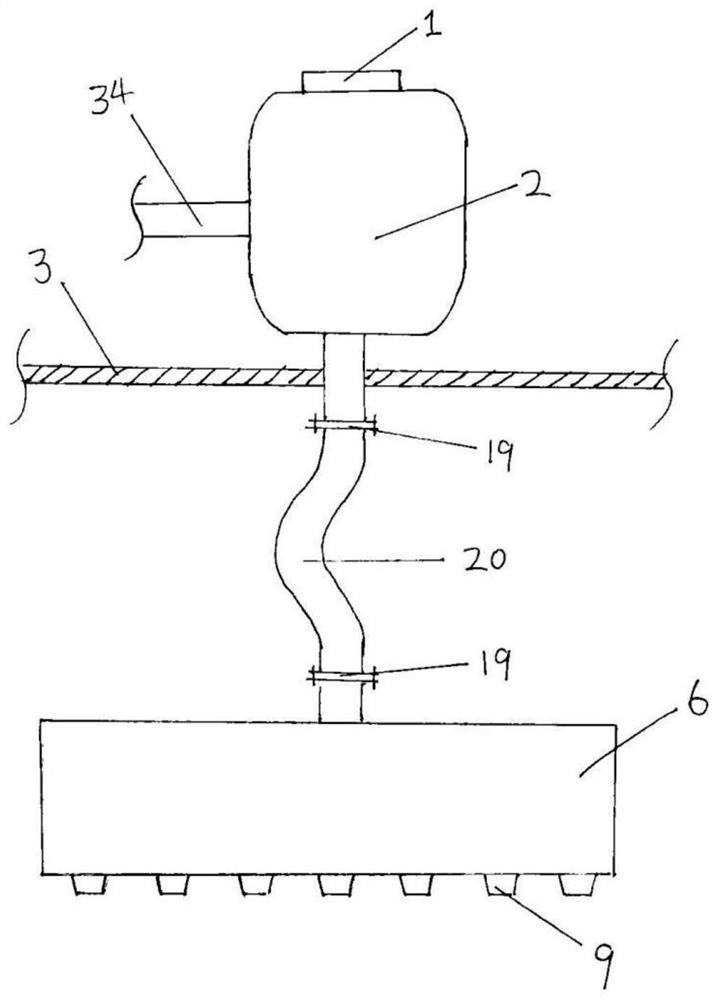 A bag filter dust removal device