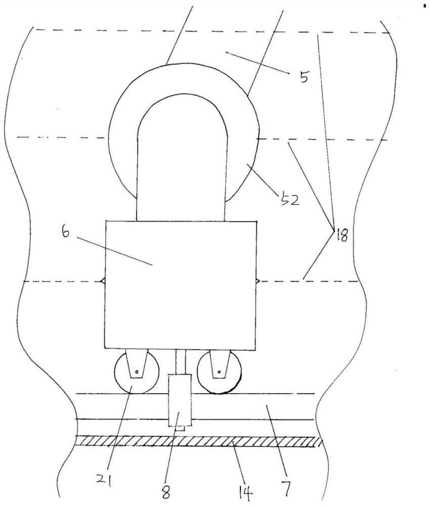 A bag filter dust removal device