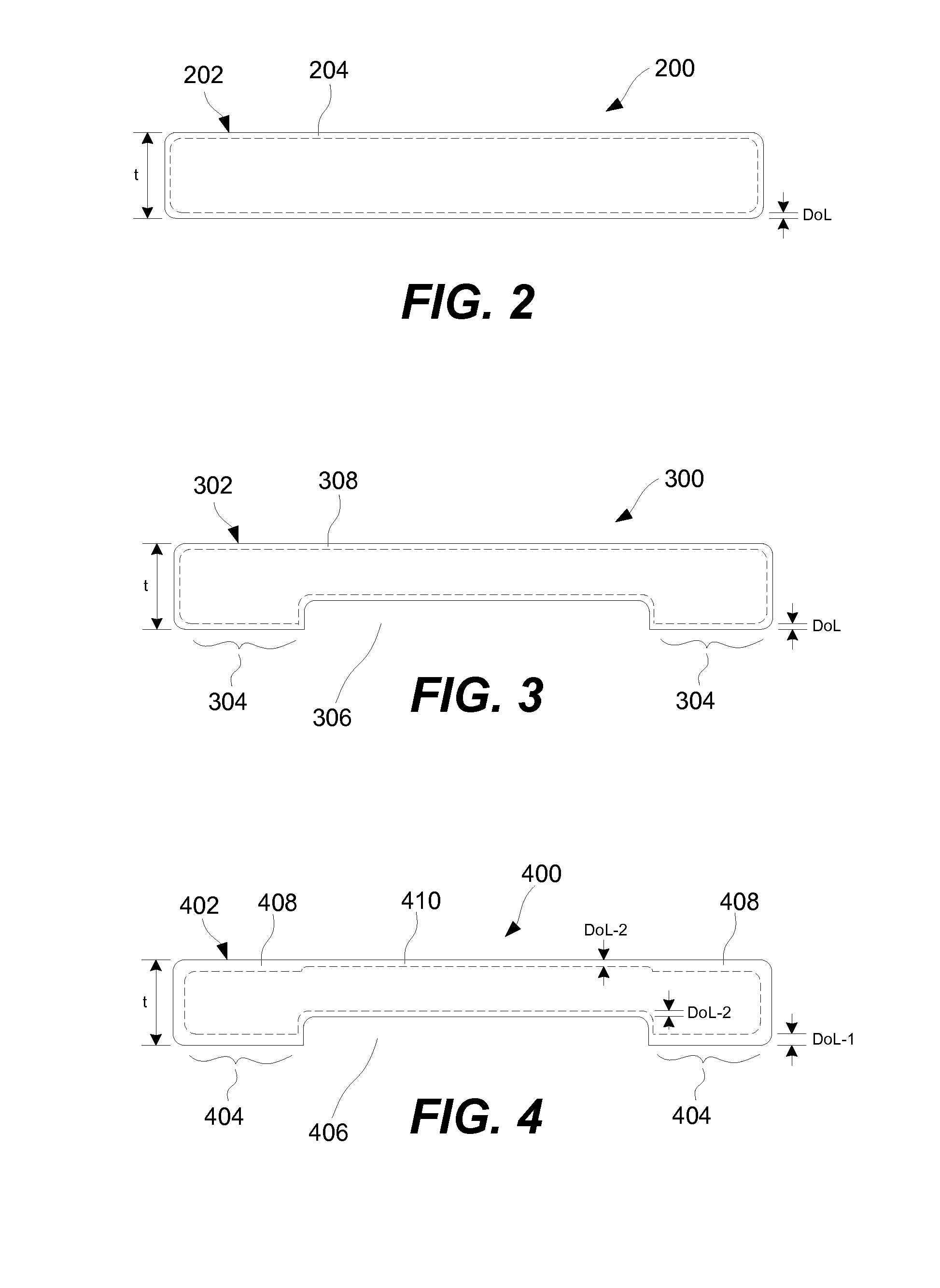 Strengthening variable thickness glass