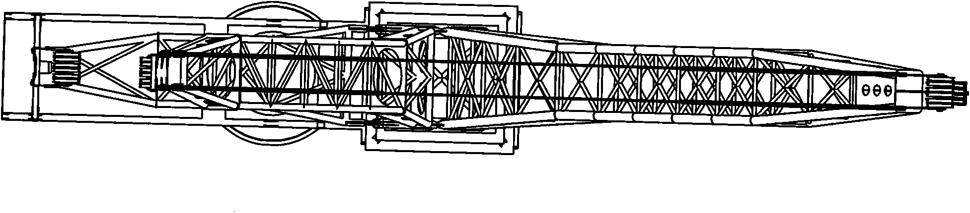 Splitting installation and construction method of marine wind generating set and equipment thereof