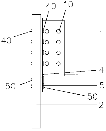 Connecting joint structure of beam and shear wall of wood structure building and construction method of connecting joint structure