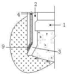 Grouting device for preventing secondary sinking of open caisson