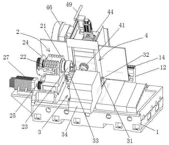 Seven-axis turn-milling machining center