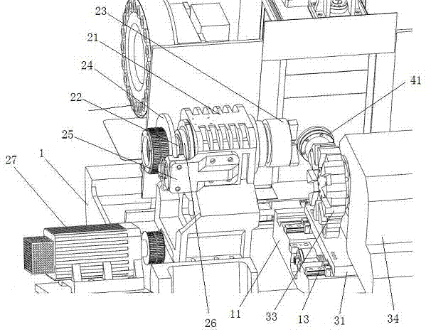 Seven-axis turn-milling machining center