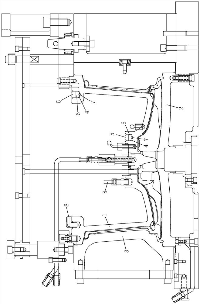 Cooling water channel embedded in hub mold and manufacturing method of cooling water channel