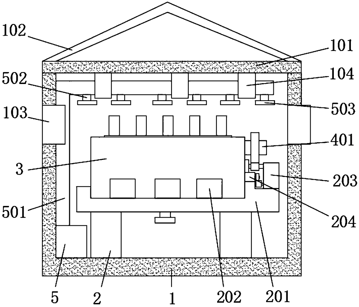 Ventilated raw grain storage equipment