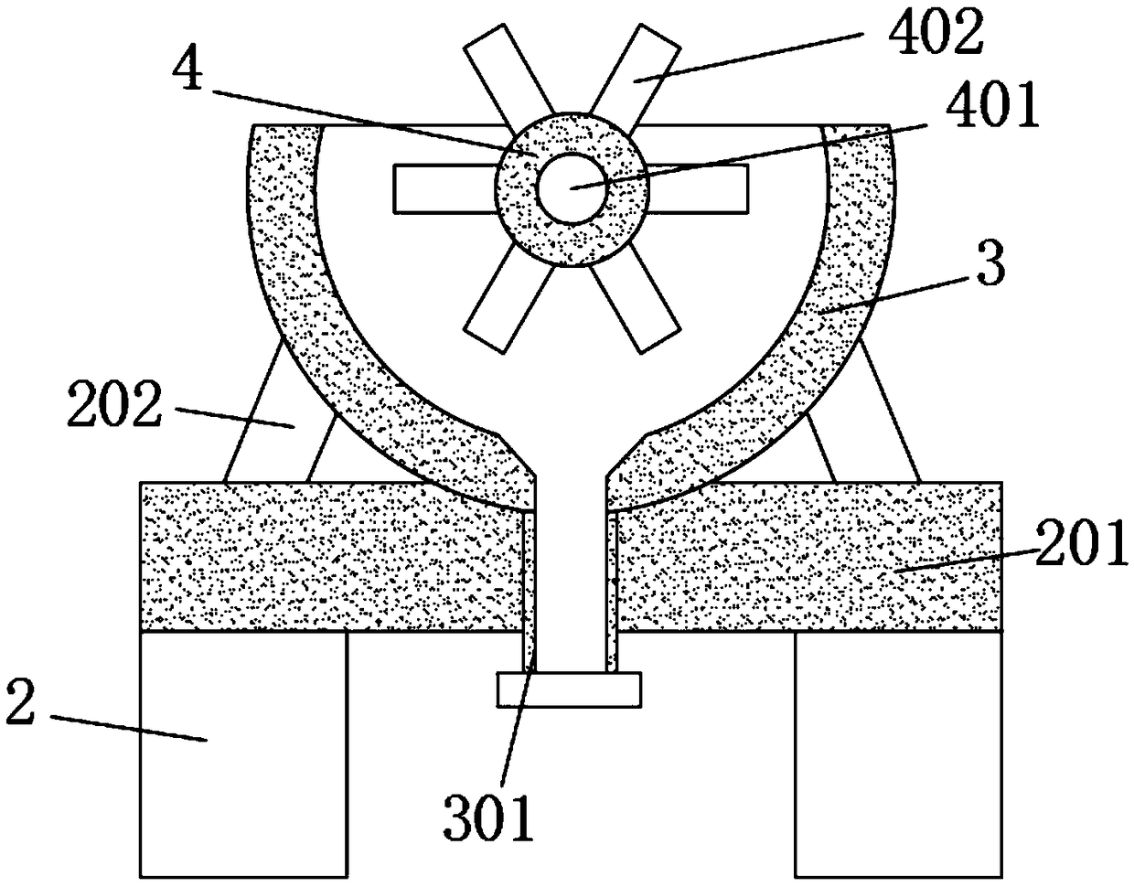 Ventilated raw grain storage equipment