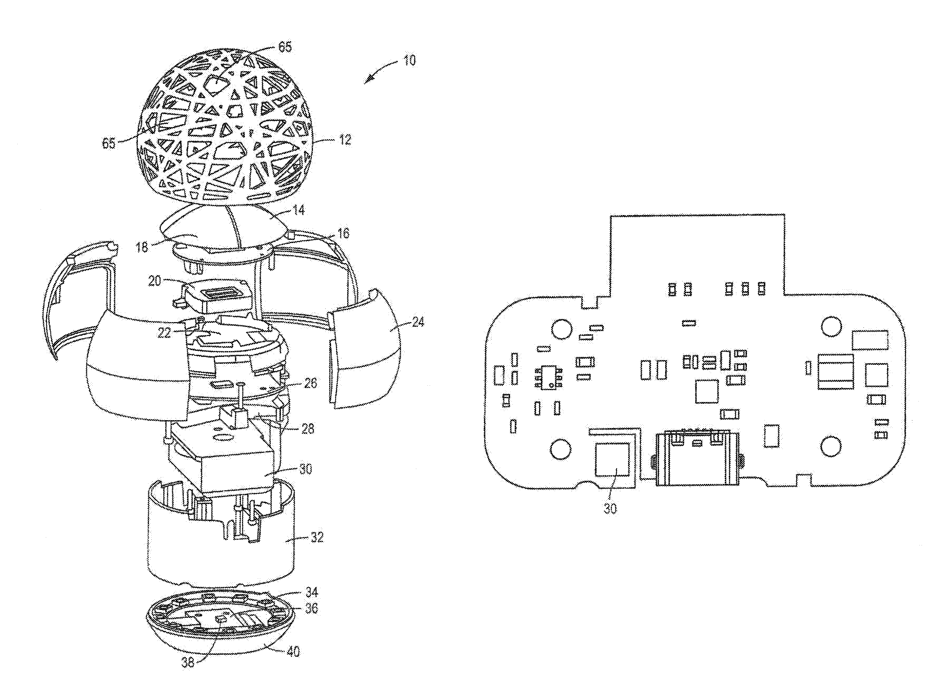 Monitoring device for sleep analysis including the effect of light and noise disturbances