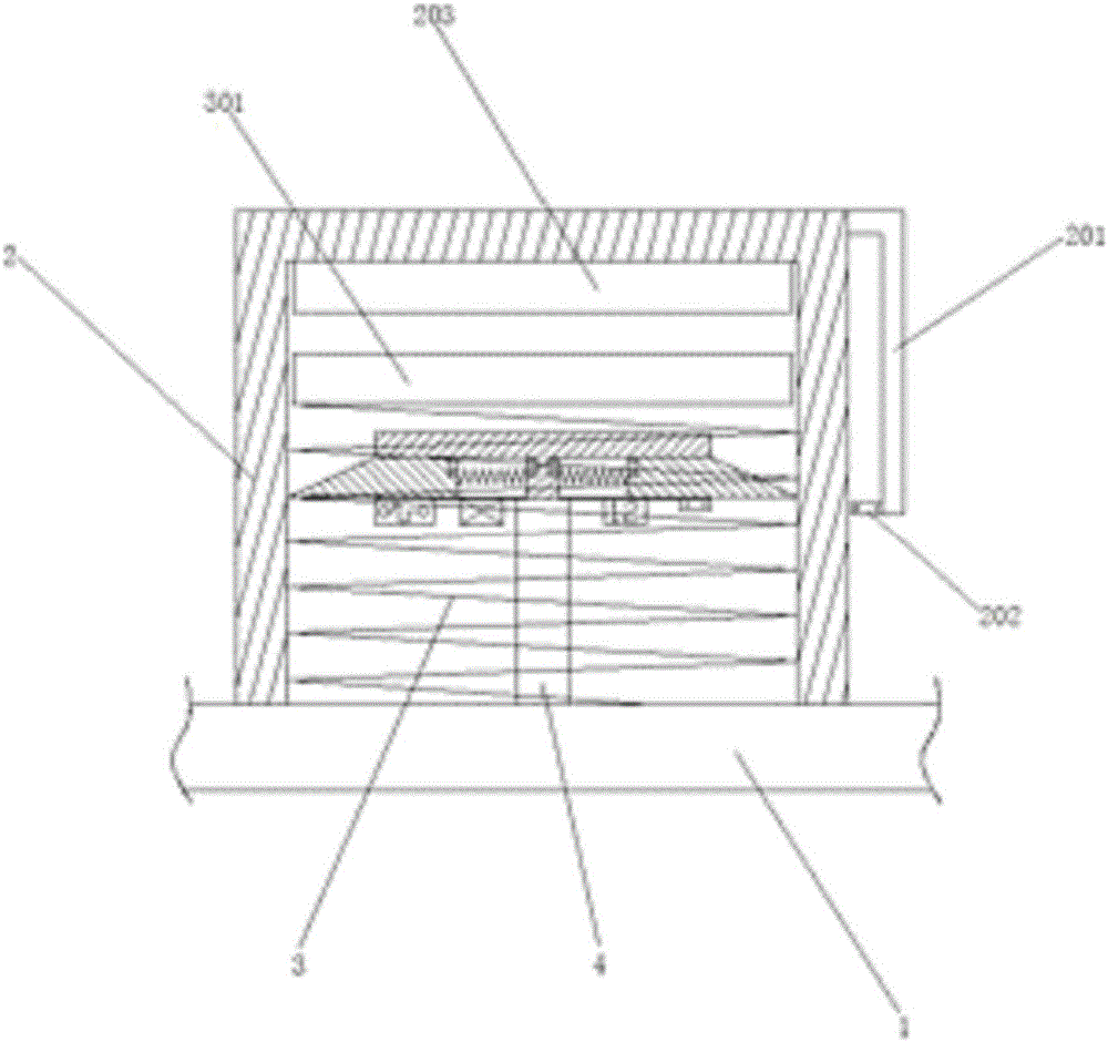 Failure alarm repairing device for rear suspension of automobile