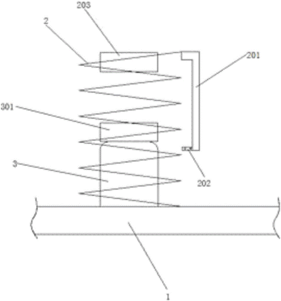 Failure alarm repairing device for rear suspension of automobile