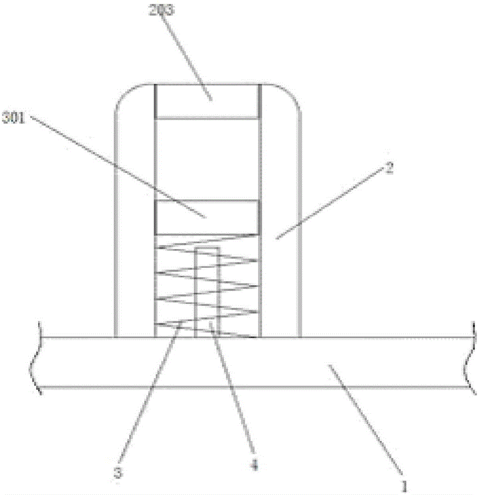 Failure alarm repairing device for rear suspension of automobile