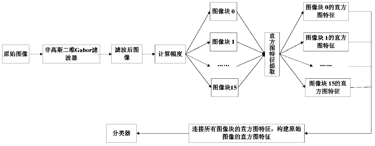 Image texture extraction and identification method by non-Gauss two-dimension Gabor filter