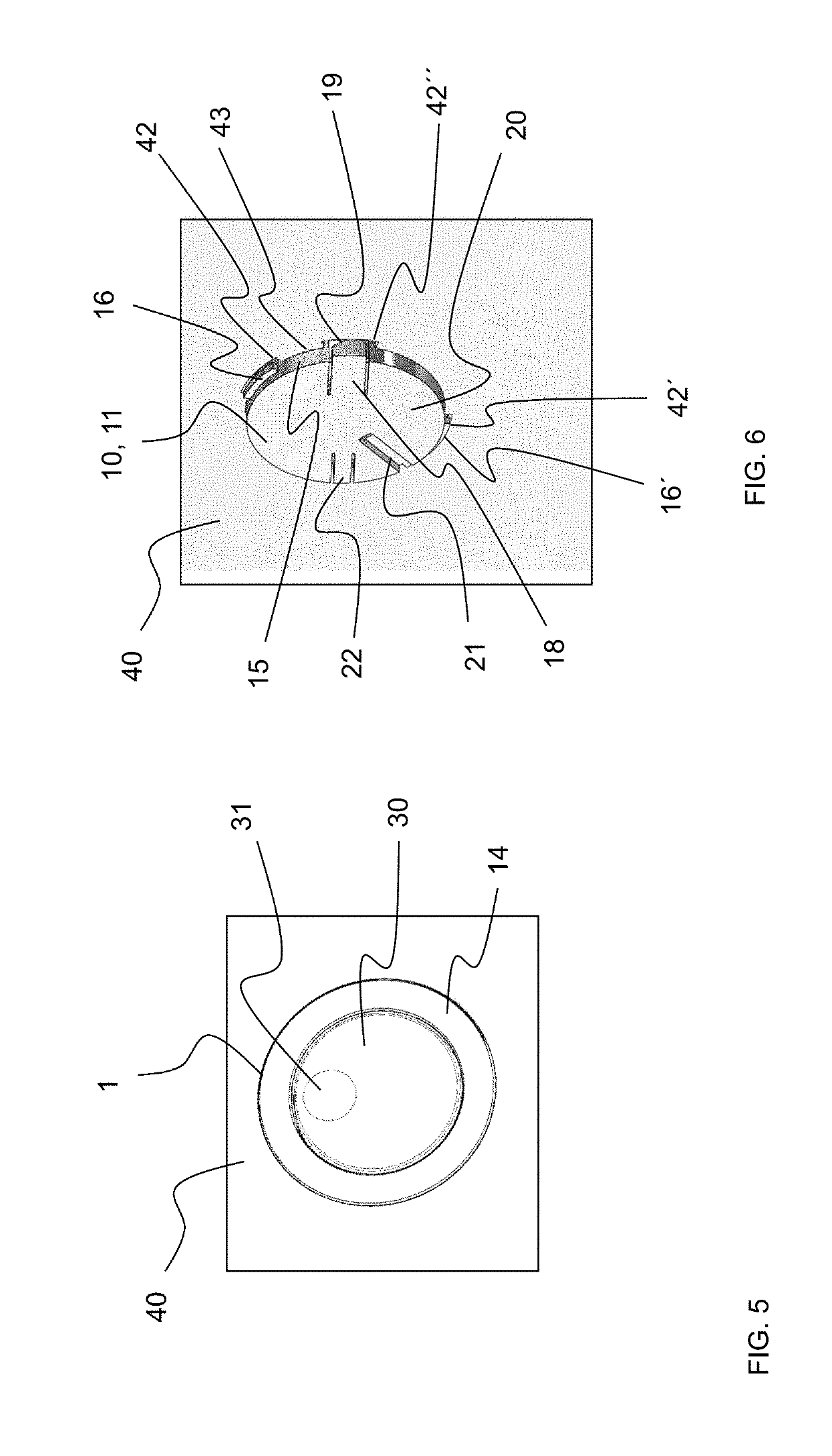 Fixture for a lamp, and lighting element