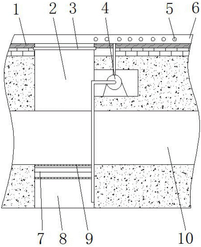 Construction method of urban road surface cooling and dedusting system