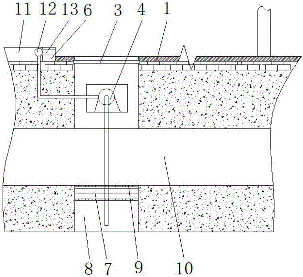 Construction method of urban road surface cooling and dedusting system