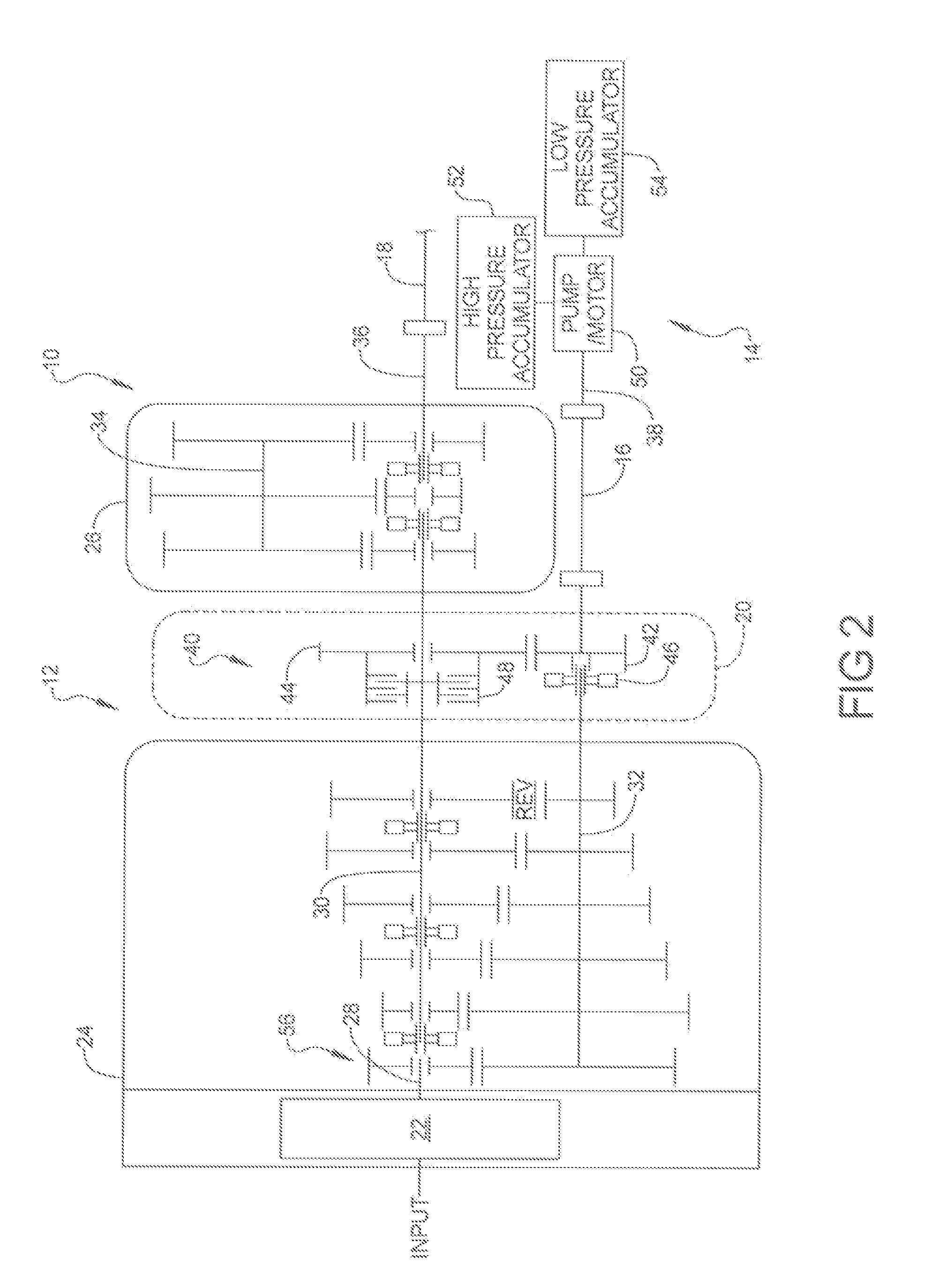 Adapter for Connecting a Countershaft Transmission with a Hydraulic Launch Assist System