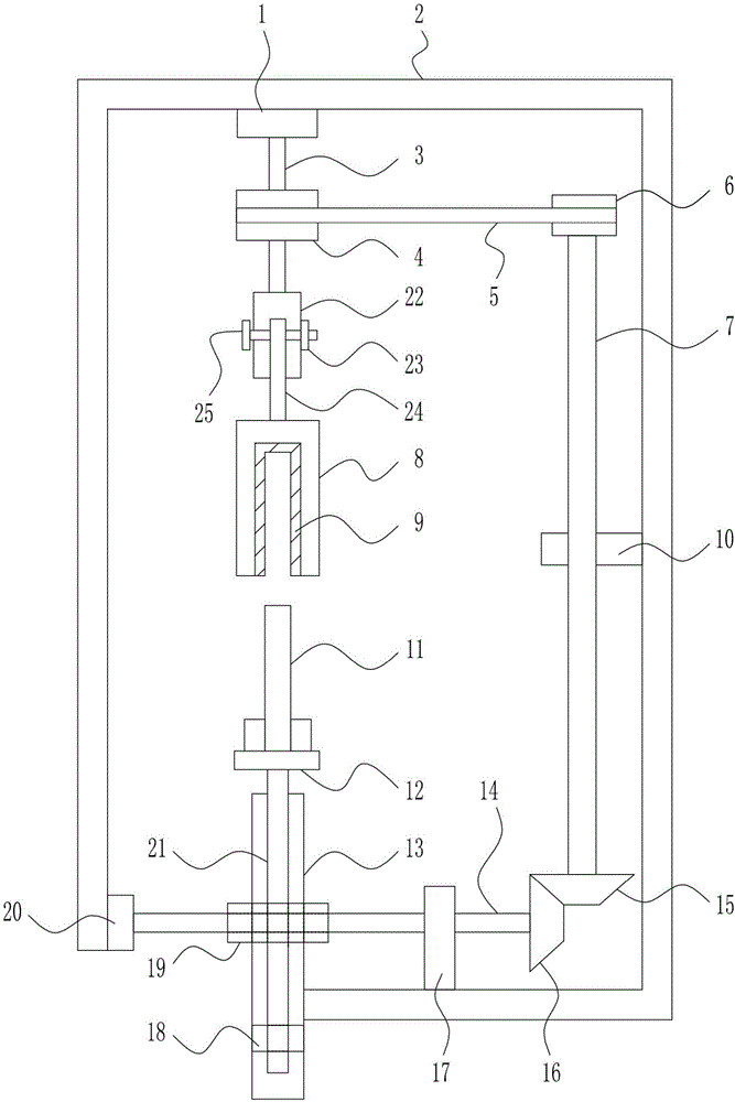 Iron product efficient rust removing device for hardware manufacturing