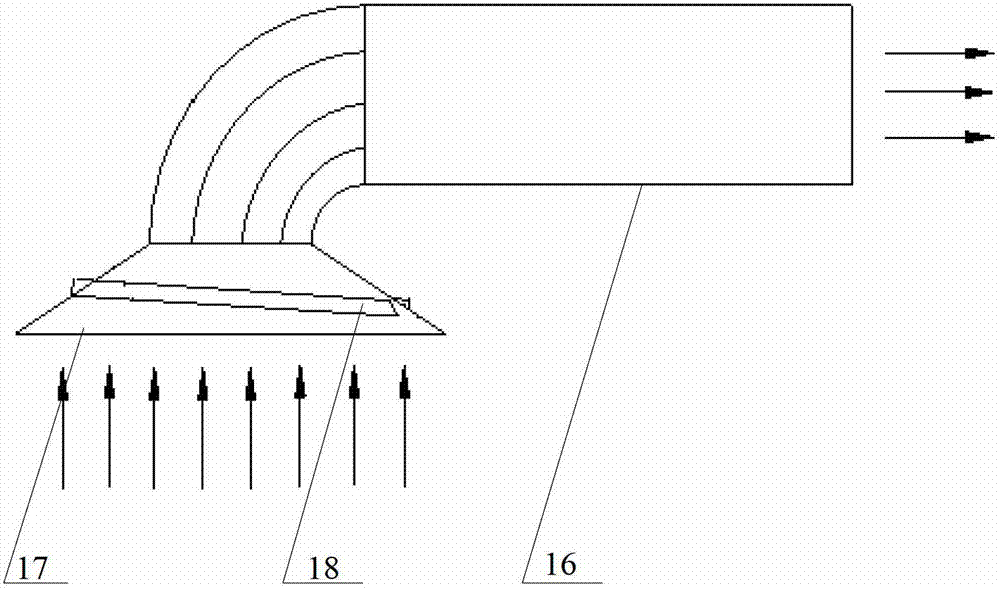 Vertical type wet process electric dust collector flow field optimizing device