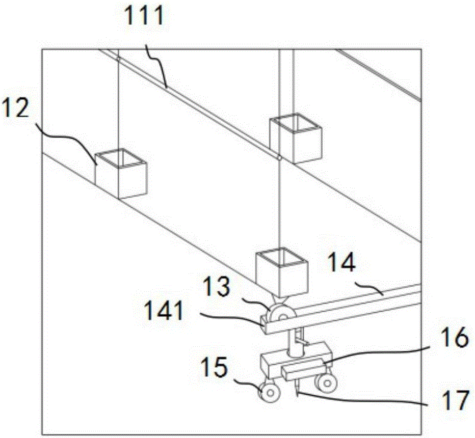 Movable type vine plant module and green labyrinth with same