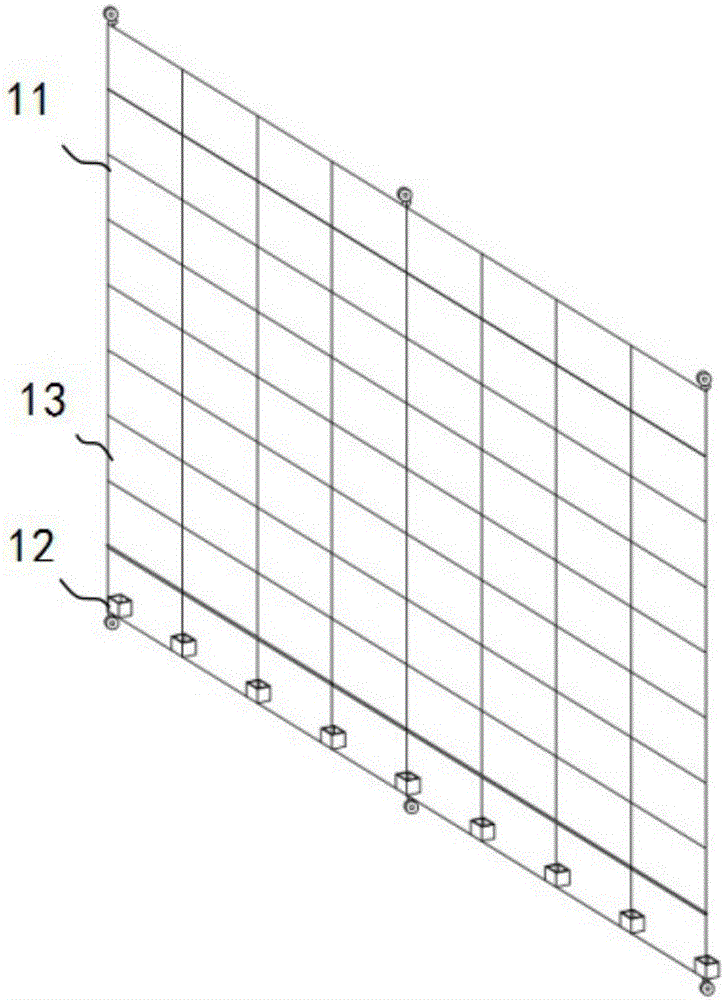 Movable type vine plant module and green labyrinth with same