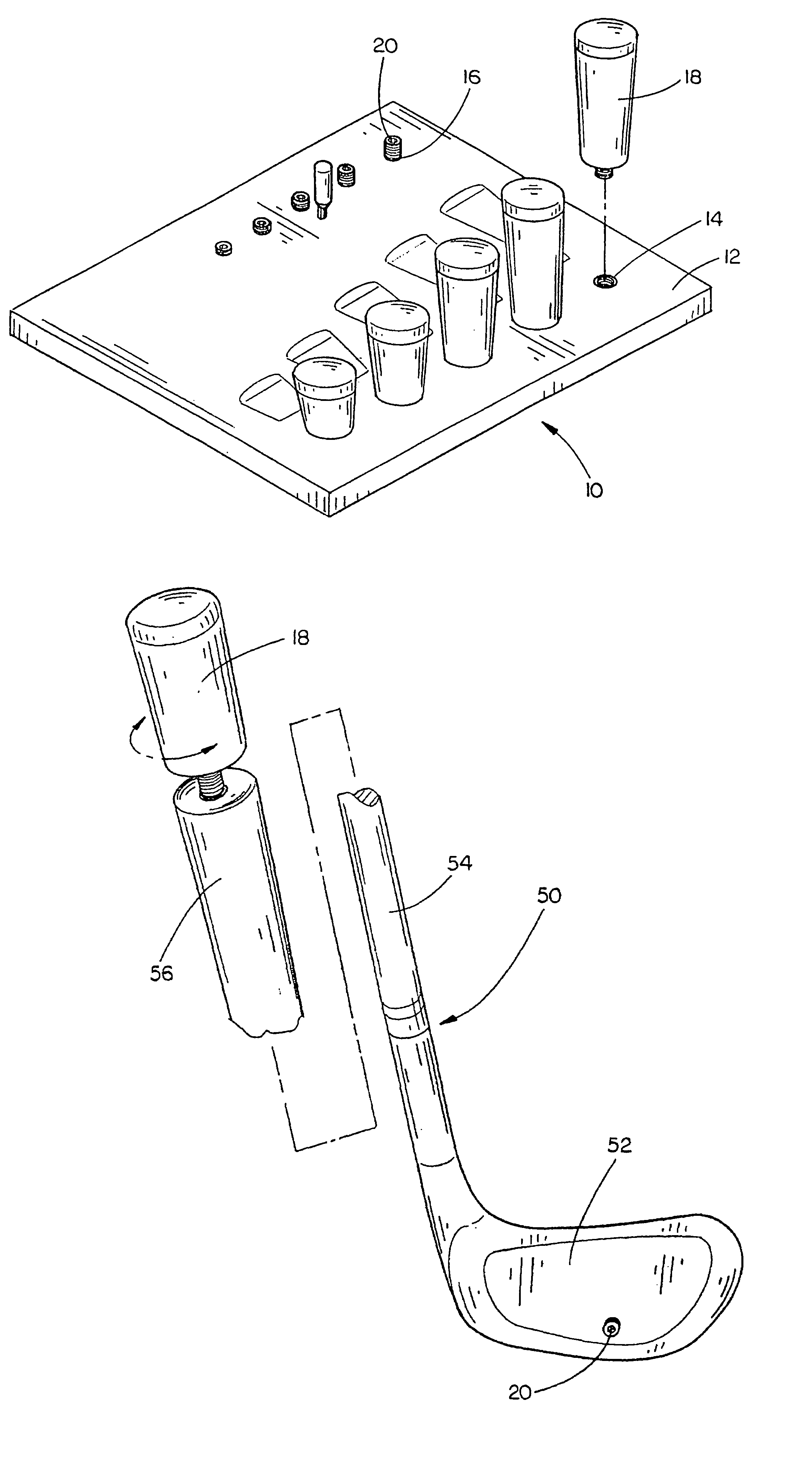 Golf club fitting system