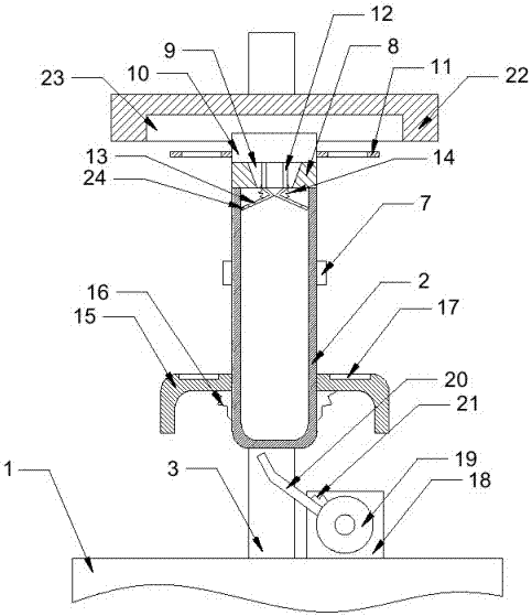 Device for shaking up vacuum blood collection tube