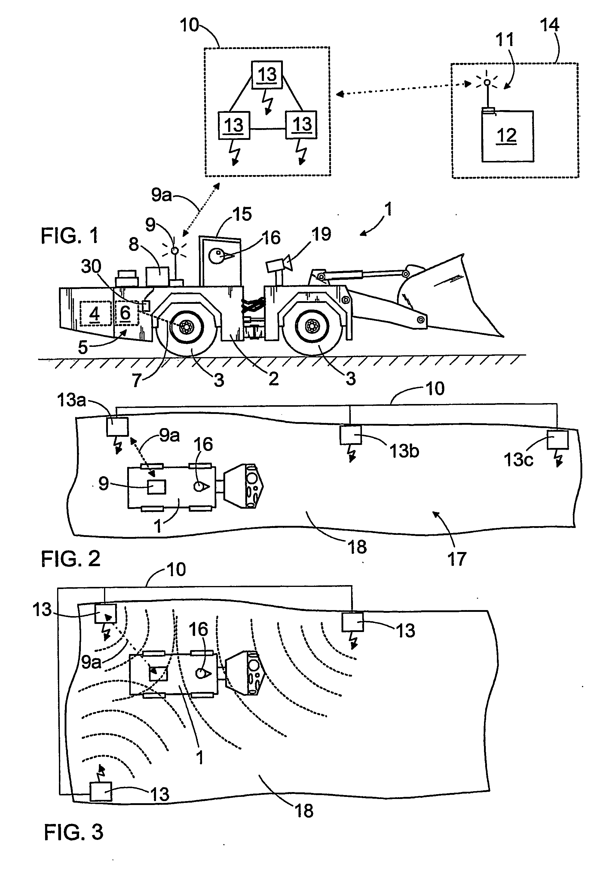 Method and system for monitoring location of mining vehicle