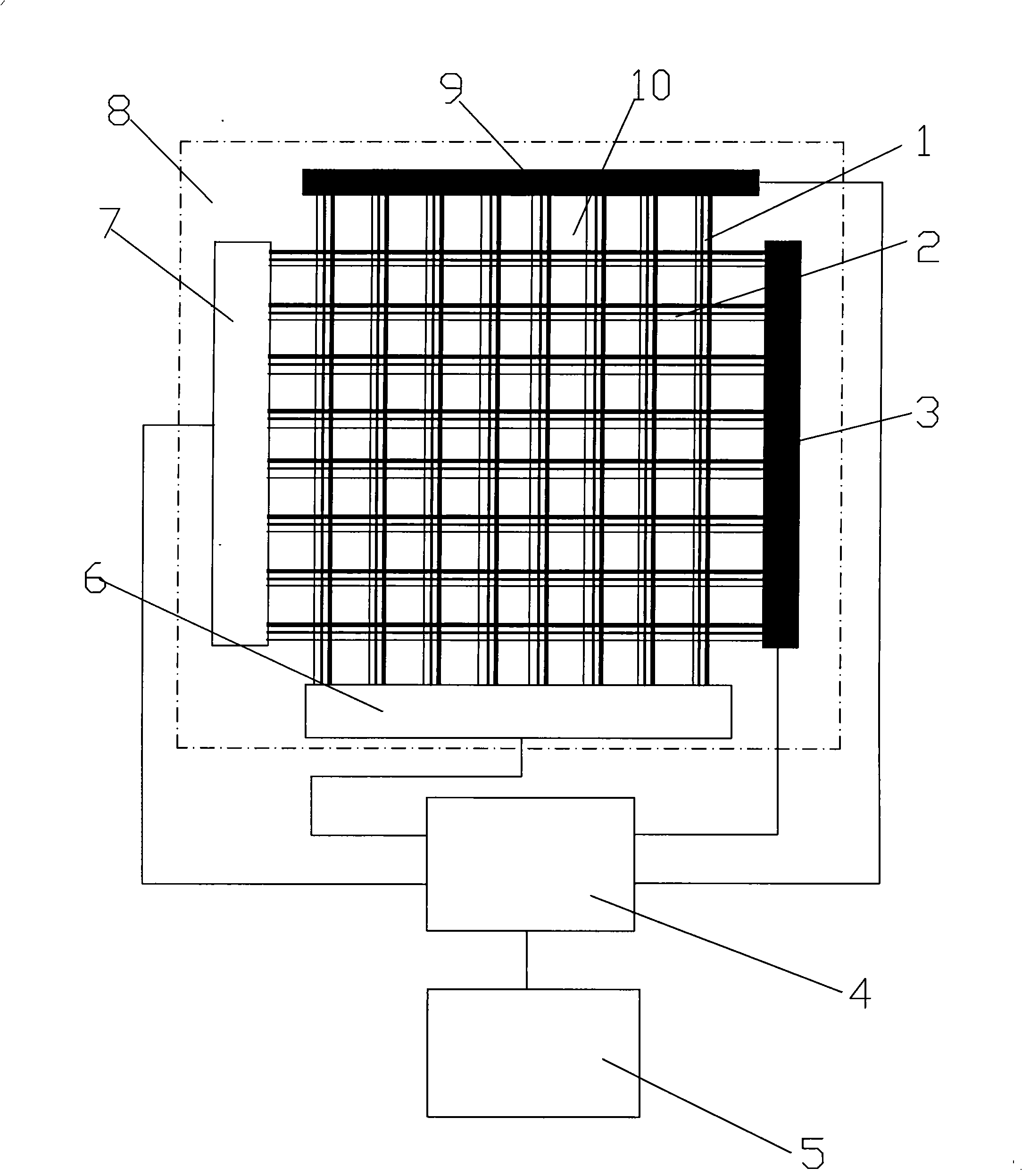 Structural crack bionic monitoring system and monitoring method thereof