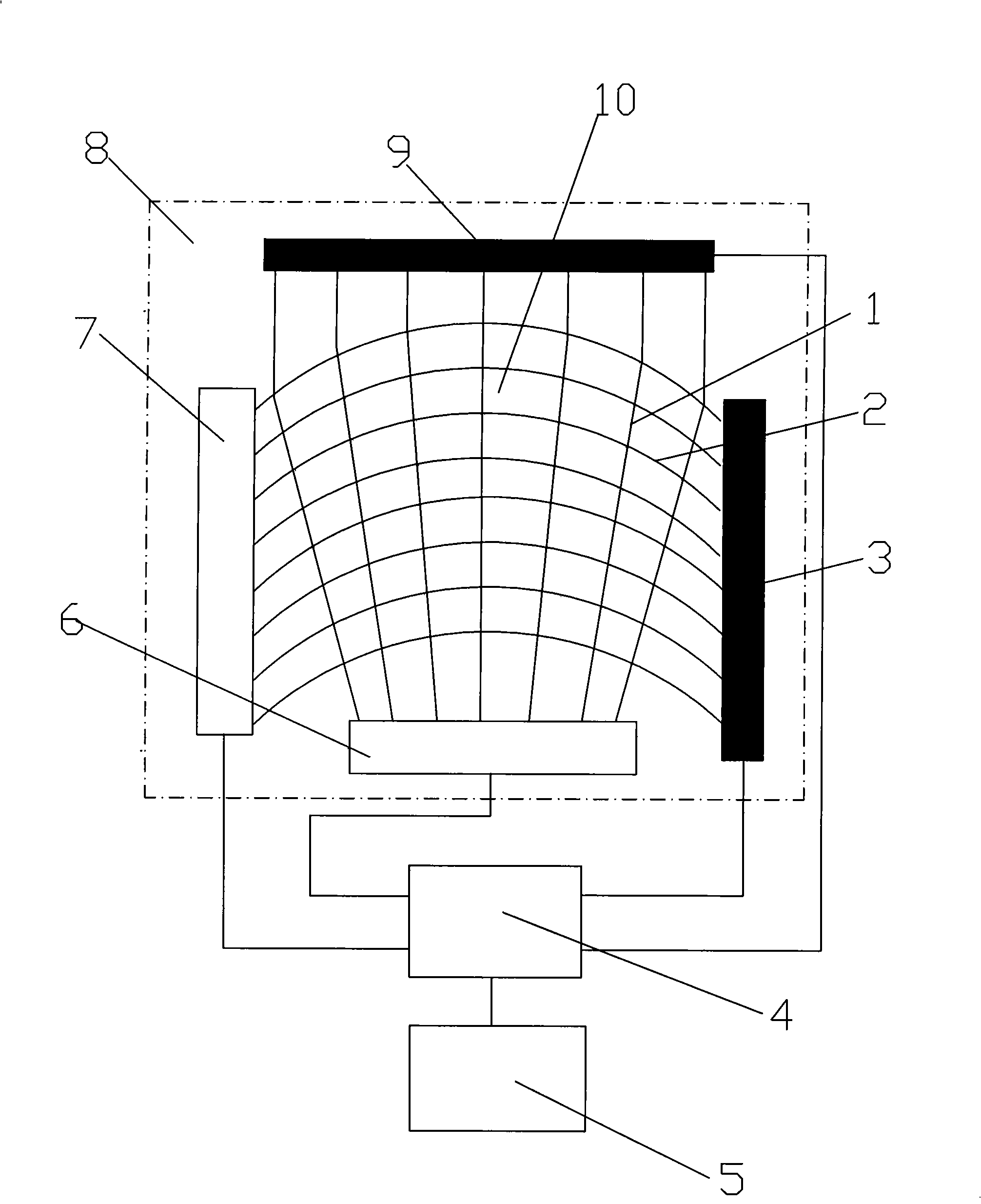 Structural crack bionic monitoring system and monitoring method thereof