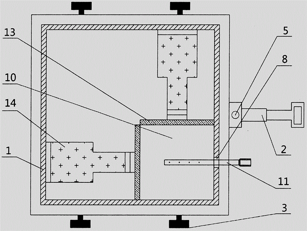 Multi-scale true-triaxial horizontal well hydrofracturing pressure bearing cylinder and using method