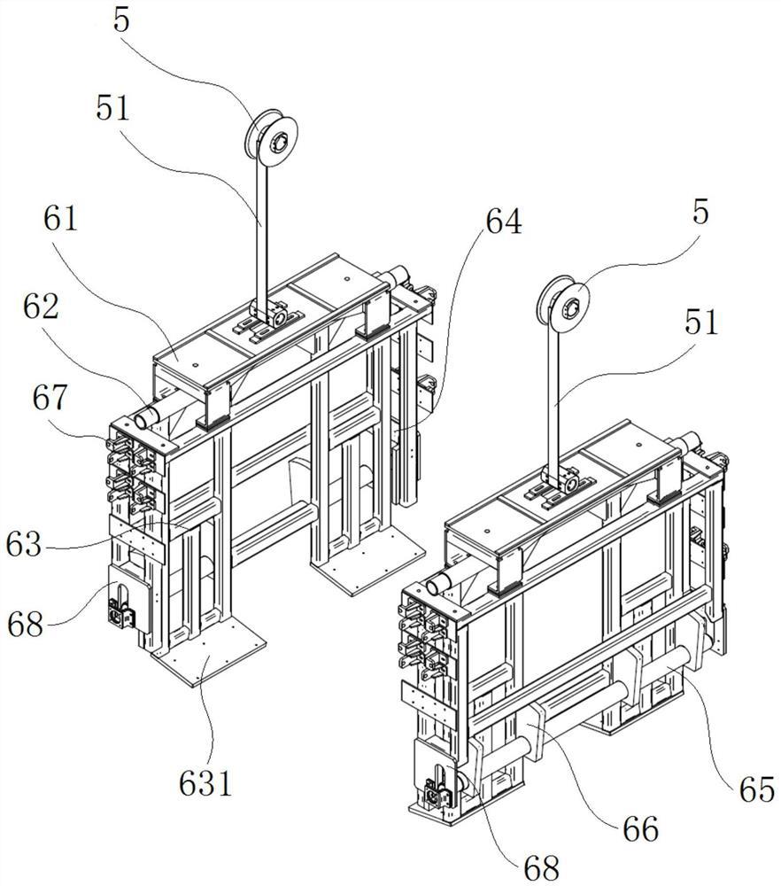 Swing arm type lifting device