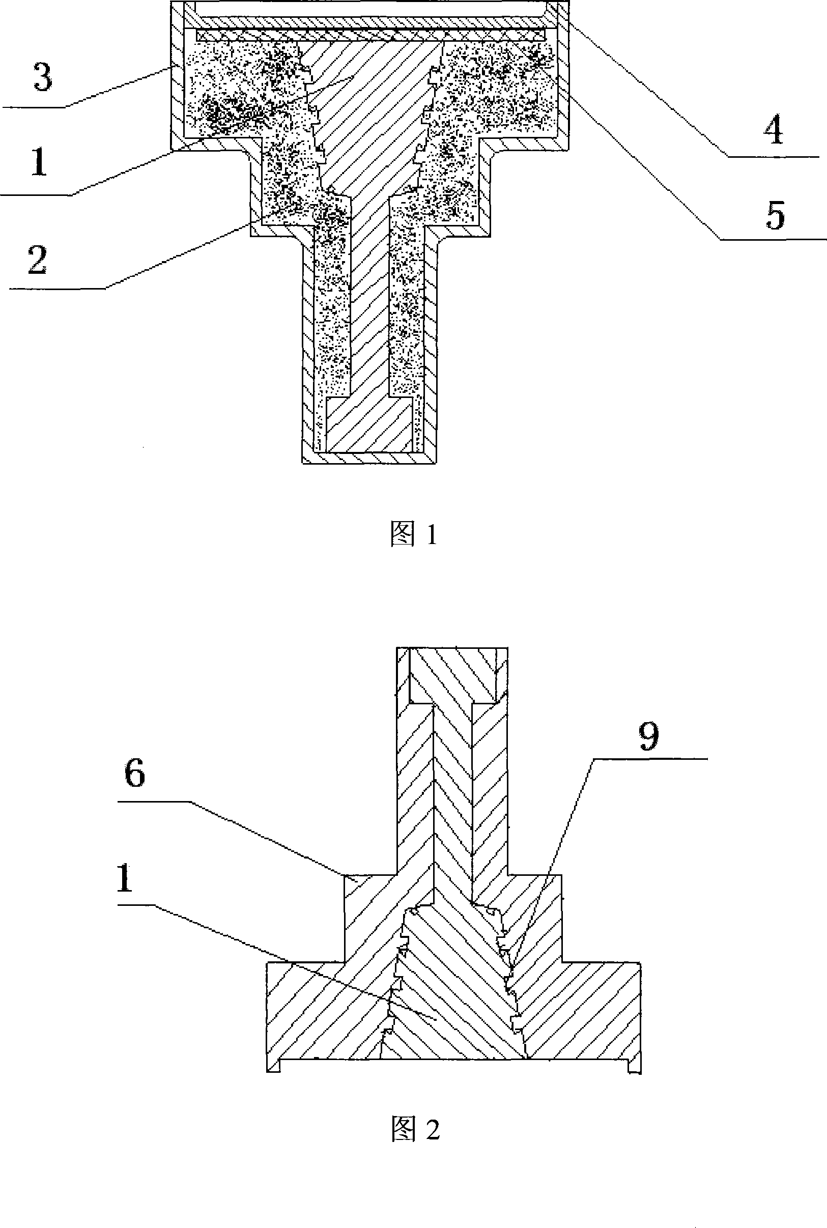 Method of preparing titanium steel composite liquid route connecting tube of the complex construction connecting surface