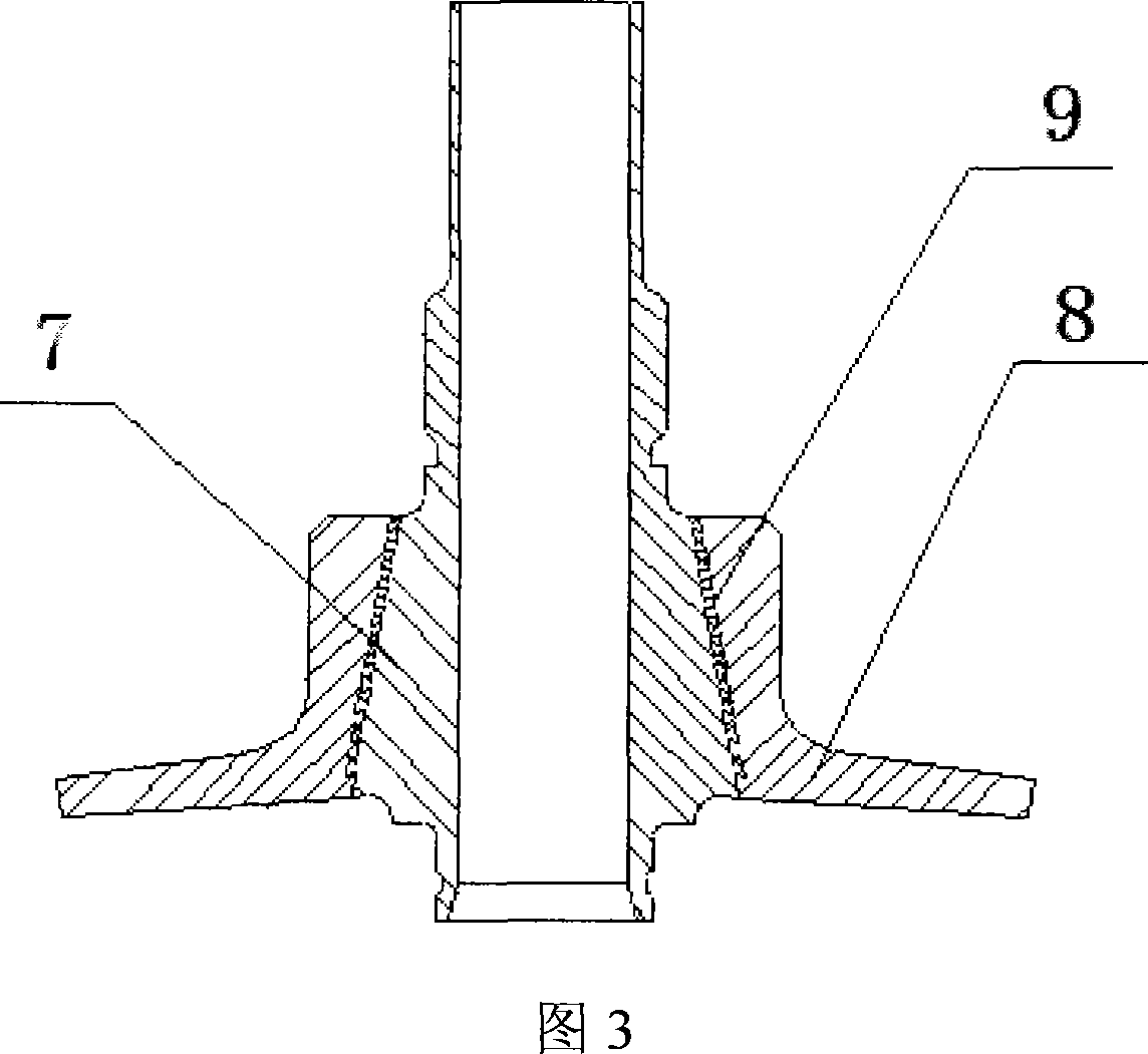 Method of preparing titanium steel composite liquid route connecting tube of the complex construction connecting surface