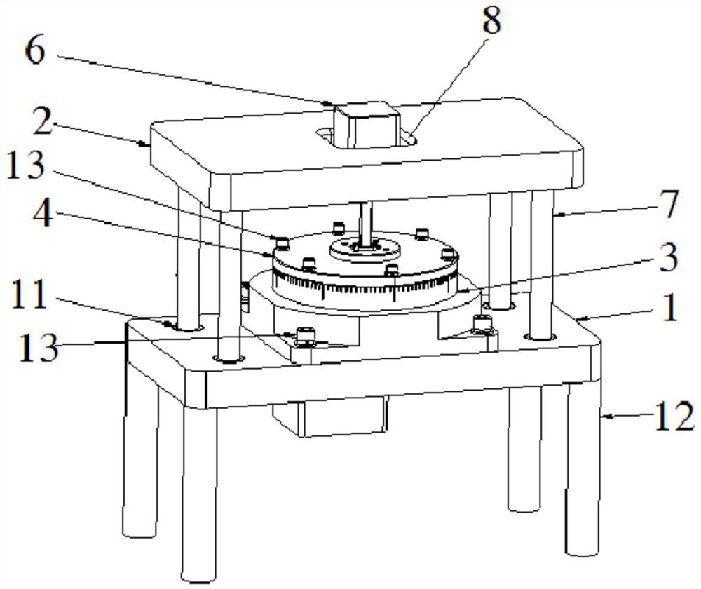 Rectangular twisted waveguide conversion torsion forming jig