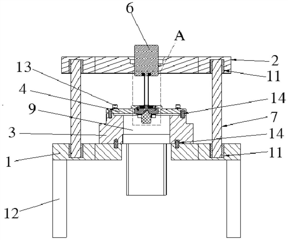 Rectangular twisted waveguide conversion torsion forming jig