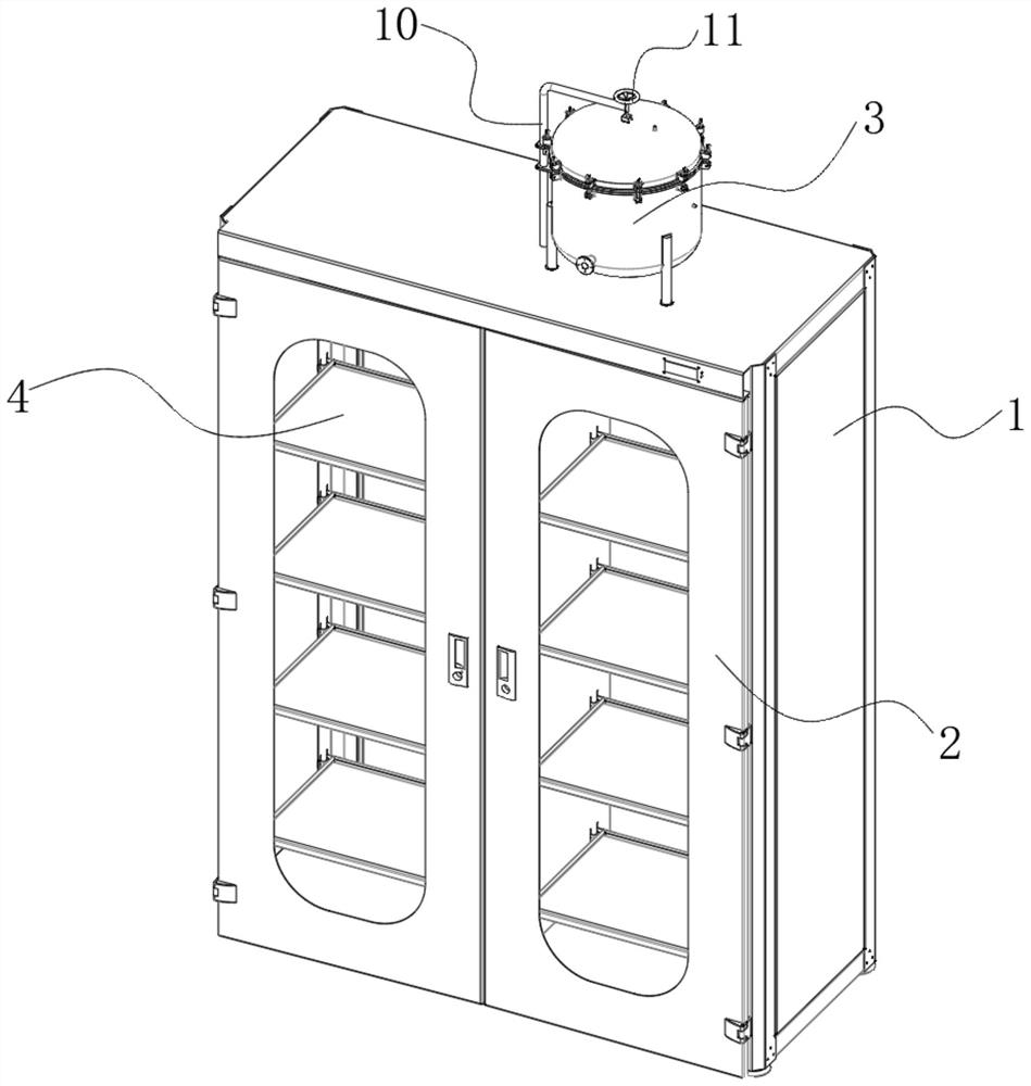 Financial management file storage device with moisture-proof and anti-corrosion functions