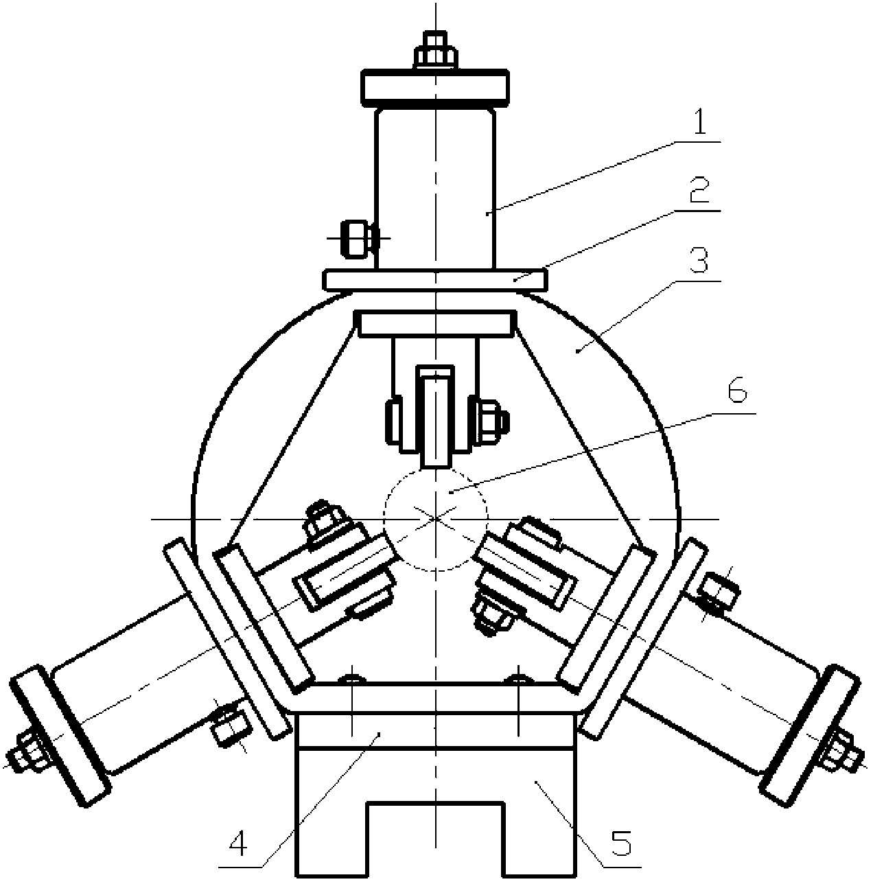 Adjustable supporting device for Hopkinson test bar piece