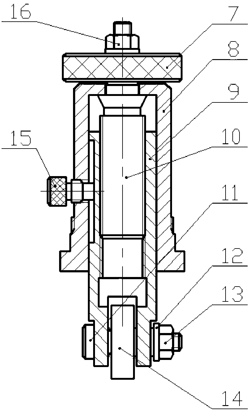 Adjustable supporting device for Hopkinson test bar piece