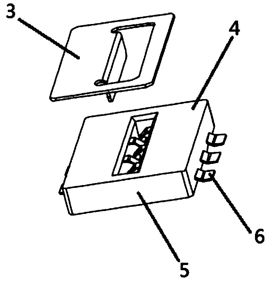 A protection structure for a display module against physical intrusion