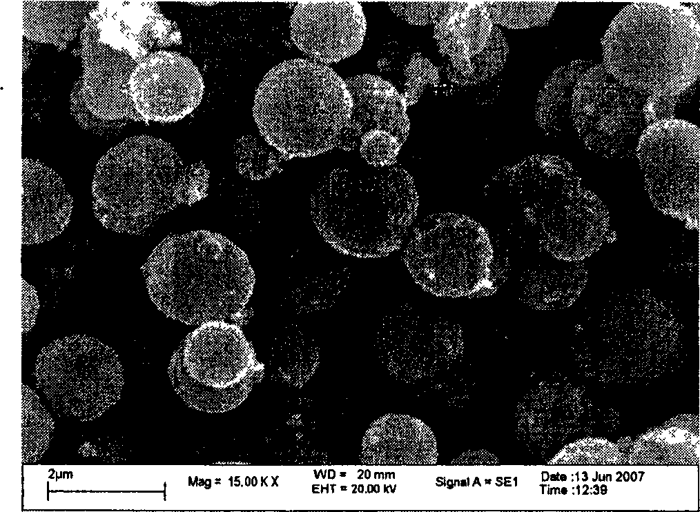 Method for preparing micro spherical tungsten powder