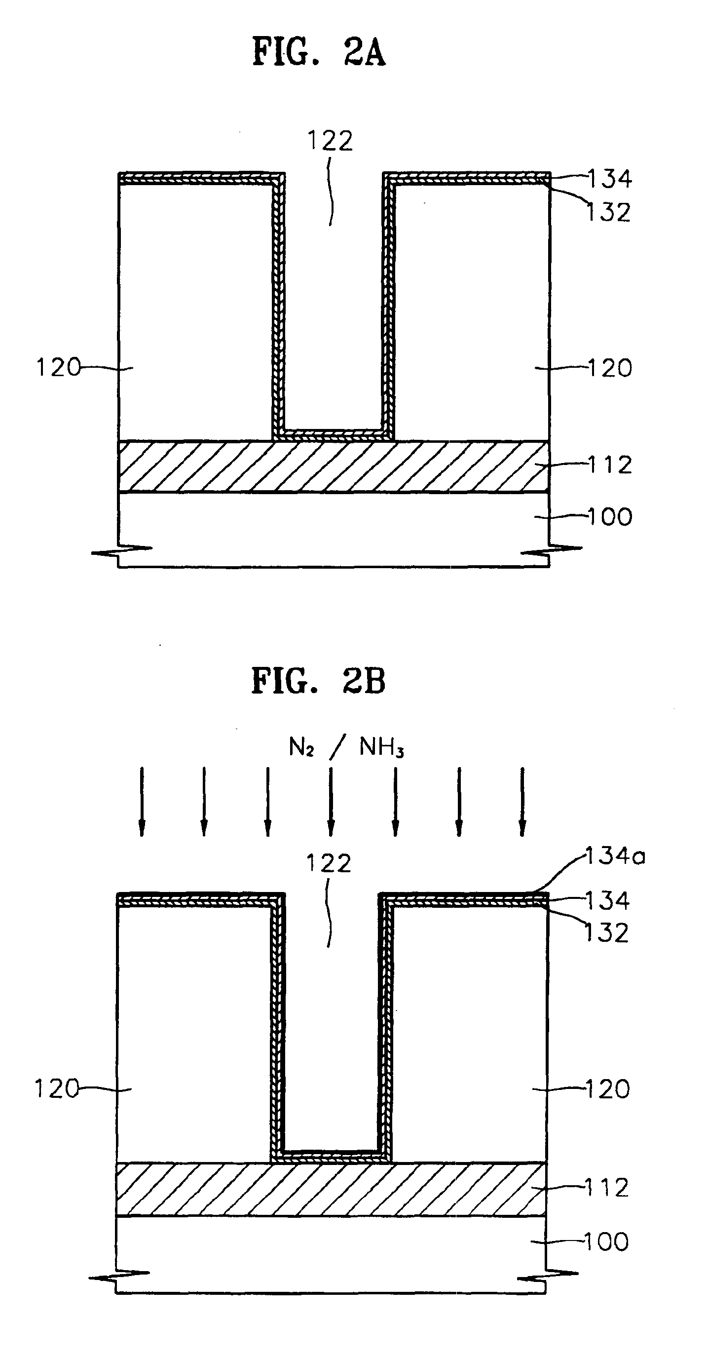 Methods of forming metal interconnections of semiconductor devices by treating a barrier metal layer