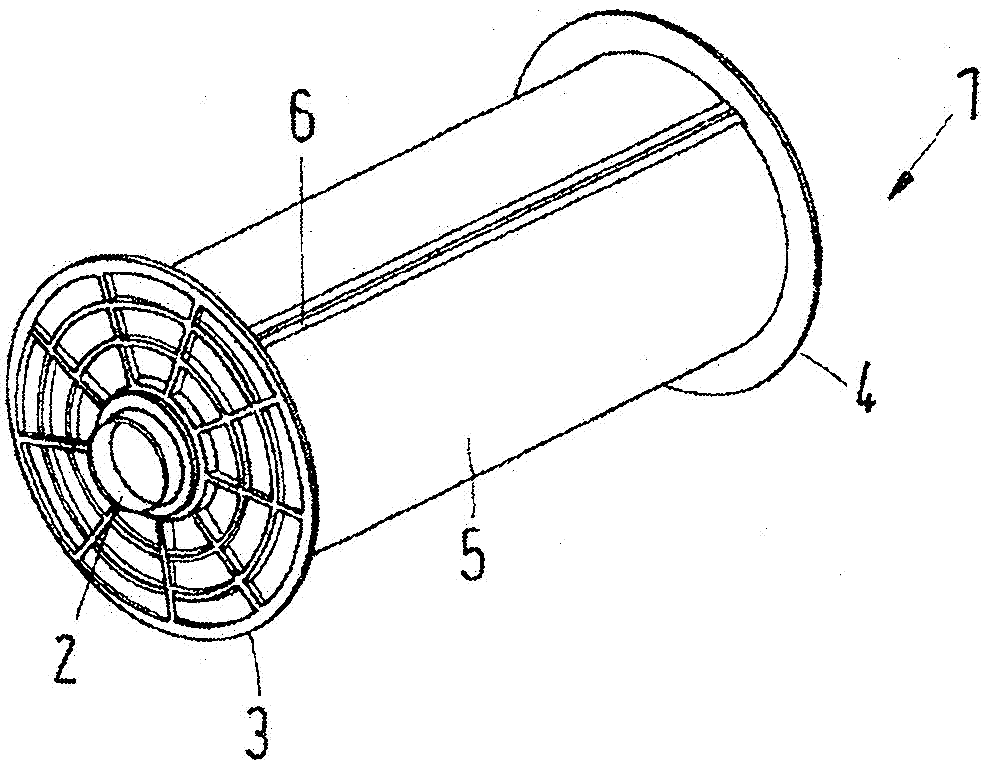 Sectional warp beam and creel of assembling device