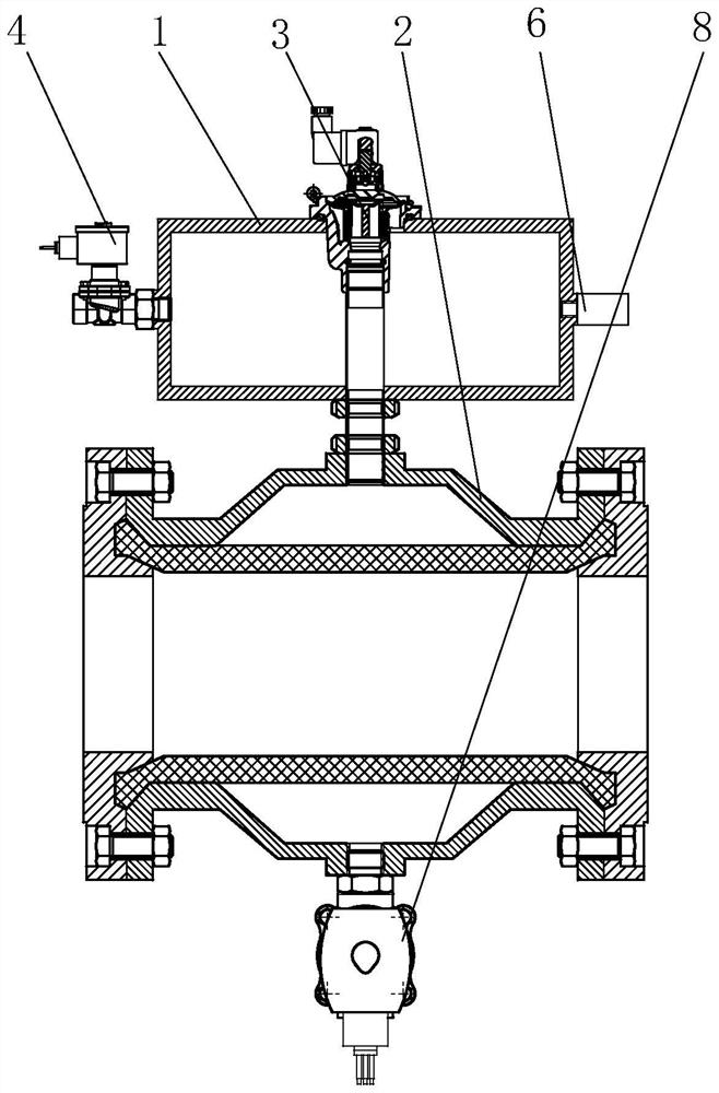 A pipe pressure type explosion-proof valve